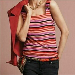 Cabi Striped Multi Color Banded Cami Small